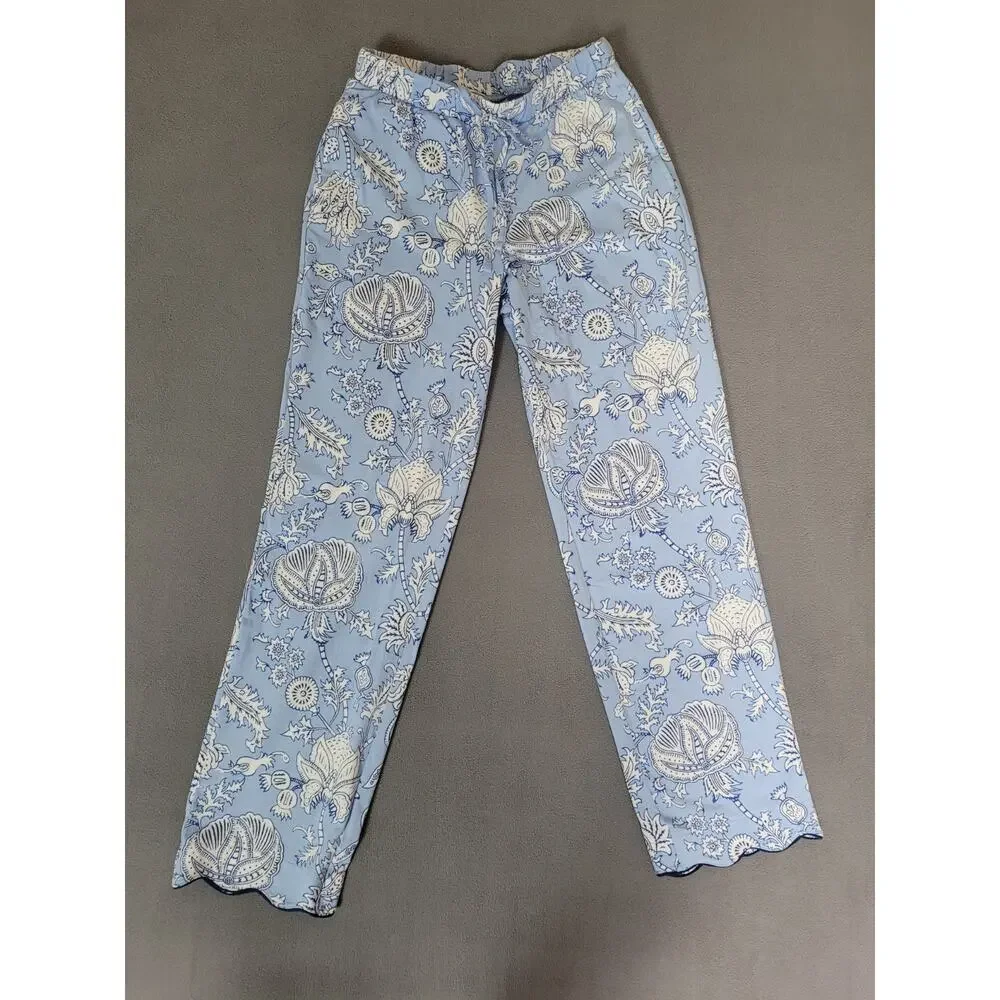 Target x Roller Rabbit - Women's Floral Vines Pajama Set Blue Size XS NWT - Picture 2 of 11